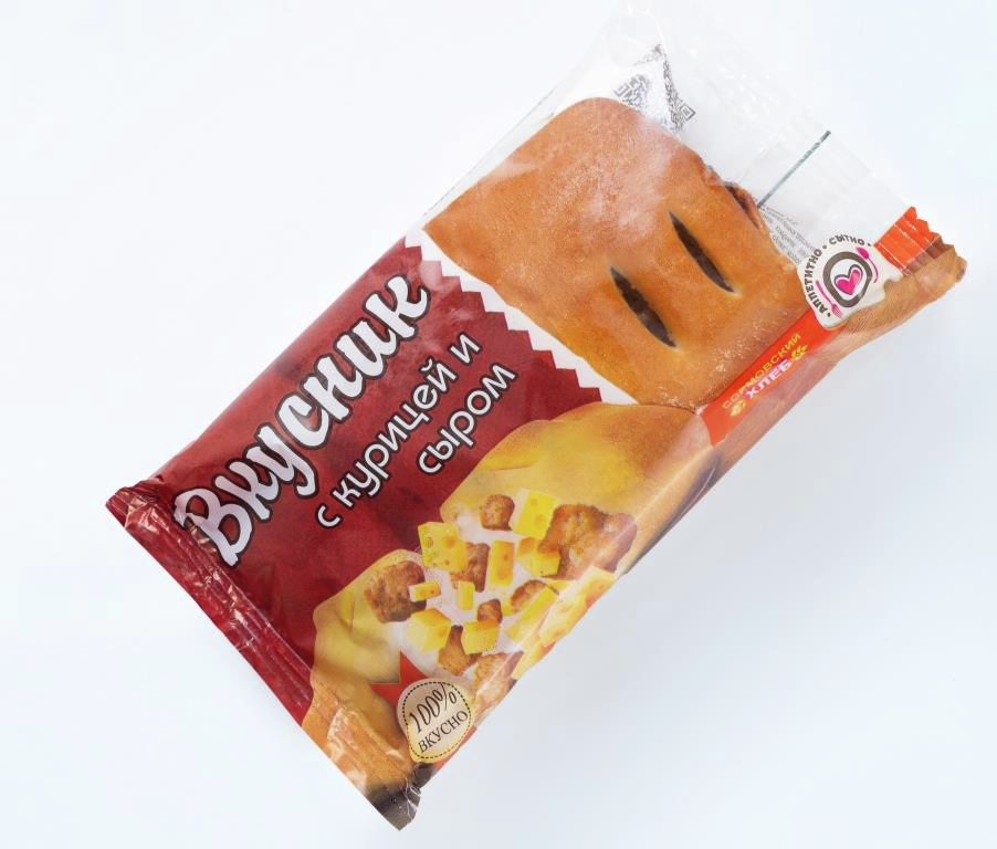 Вкусник Сормовский хлеб с курицей и сыром, 100г