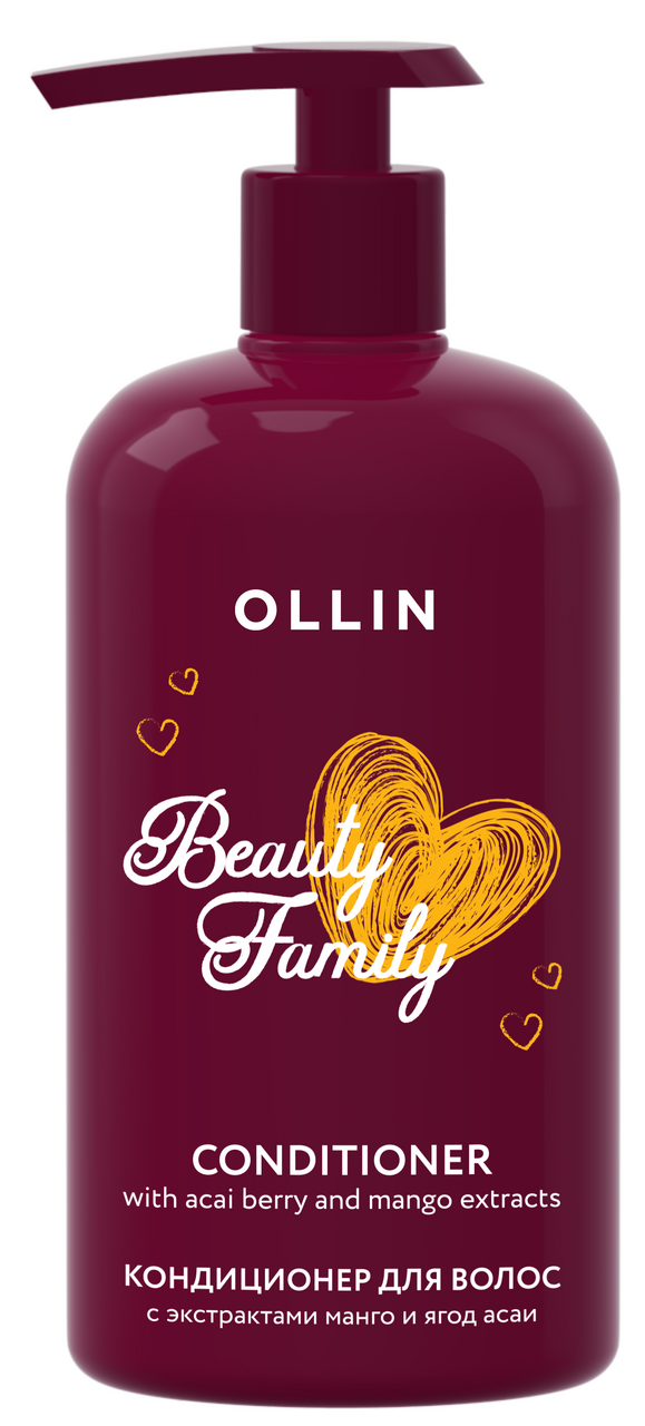 Изображение товара Кондиционер Ollin Beauty Family с экстрактом манго и ягод асаи 500 мл