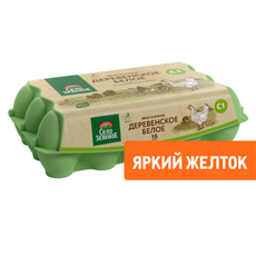 Яйцо куриное Село Зеленое деревенское С1 яркий желток, 15шт