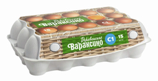 Яйцо куриное Вараксино Деревенское С1 яркий желток, 15шт