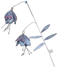 Ветка фуксии ChristmasDeLux лавандовая, 51см