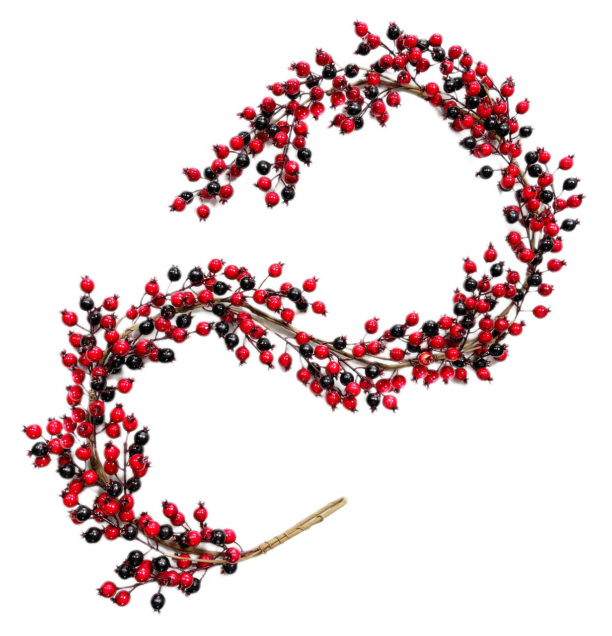 Гирлянда ChristmasDeLux из красных ягод, 180см