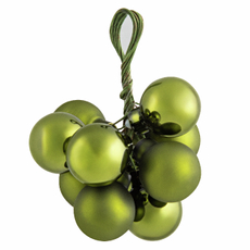 Украшение елочное ChristmasDeLux Связка шаров зеленое 2см, 10шт