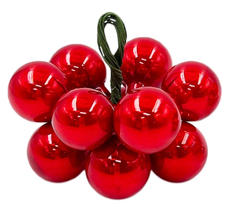 Украшение елочное ChristmasDeLux Связка шаров алые паруса 2см, 10шт