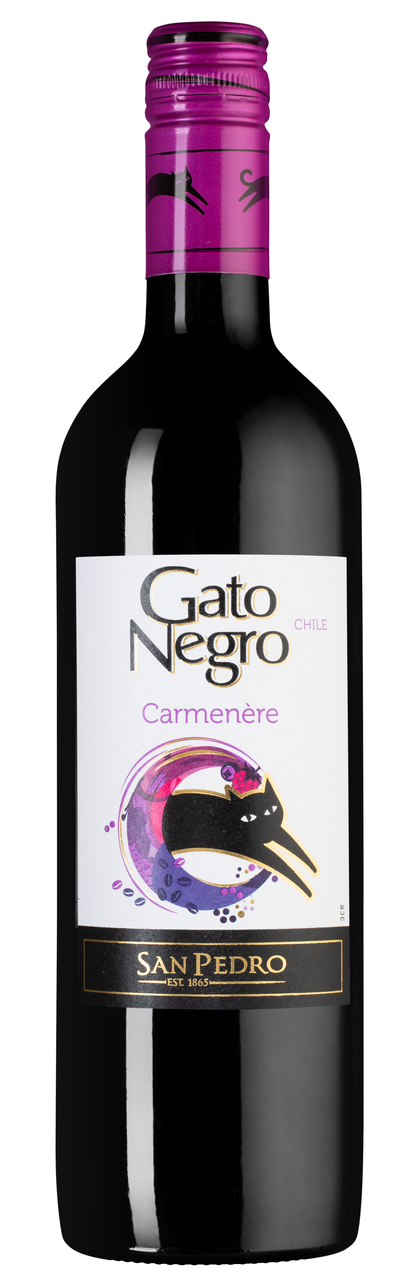 Изображение товара Вино Gato Negro Carmenere красное полусухое 0.7л Чили