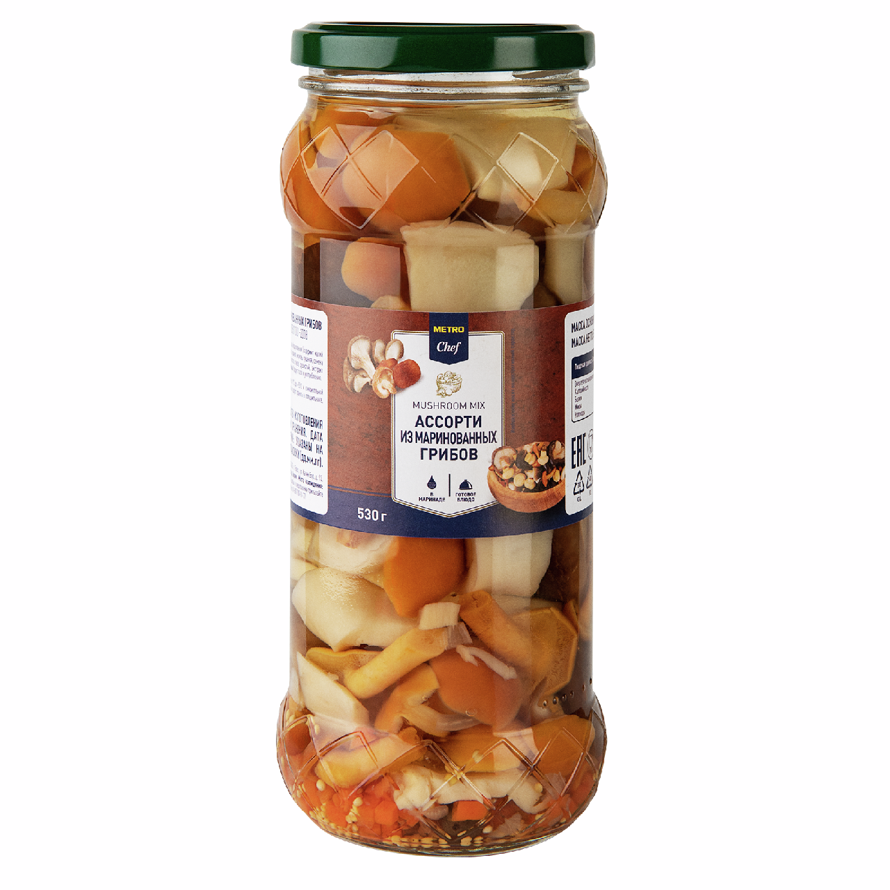 METRO Chef Ассорти грибное маринованное, 530г