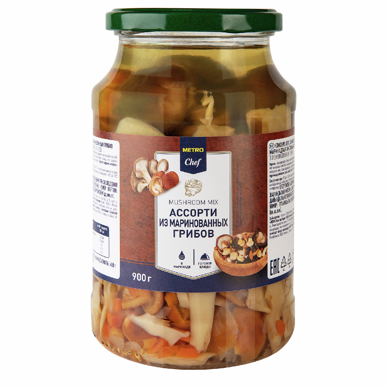 METRO Chef Ассорти грибное маринованное, 900г
