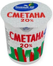 Сметана Зеленый луг 20%, 300г