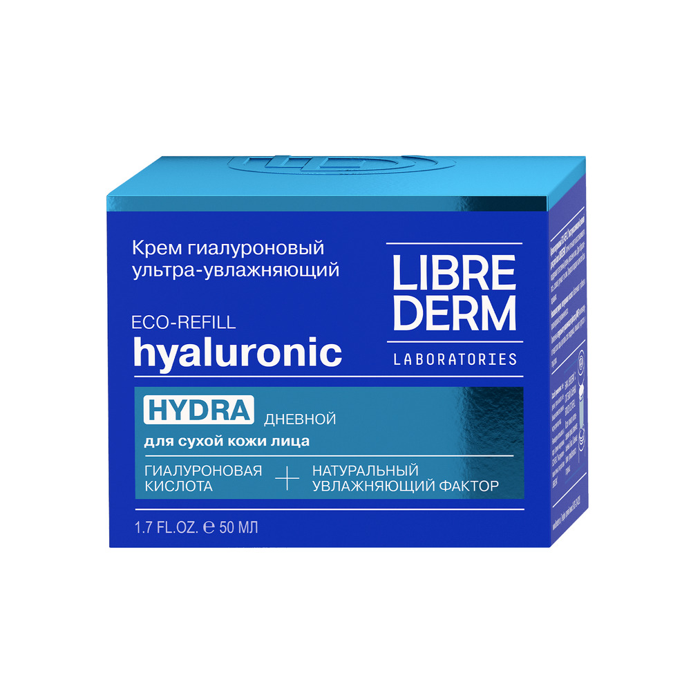 Изображение товара Крем Librederm Eco-Refill ультраувлажняющий дневной с гиалуроновой кислотой, 50мл