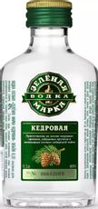 Водка Зеленая марка Кедровая особая, 0.1л