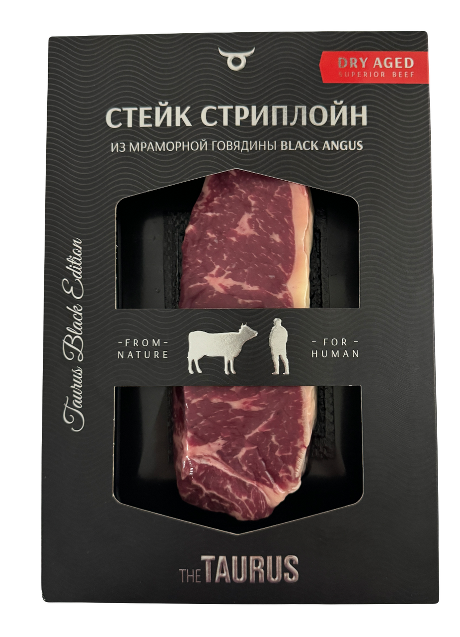 Изображение товара Стейк из говядины Taurus Стриплойн Dry Aged категории A, 300г