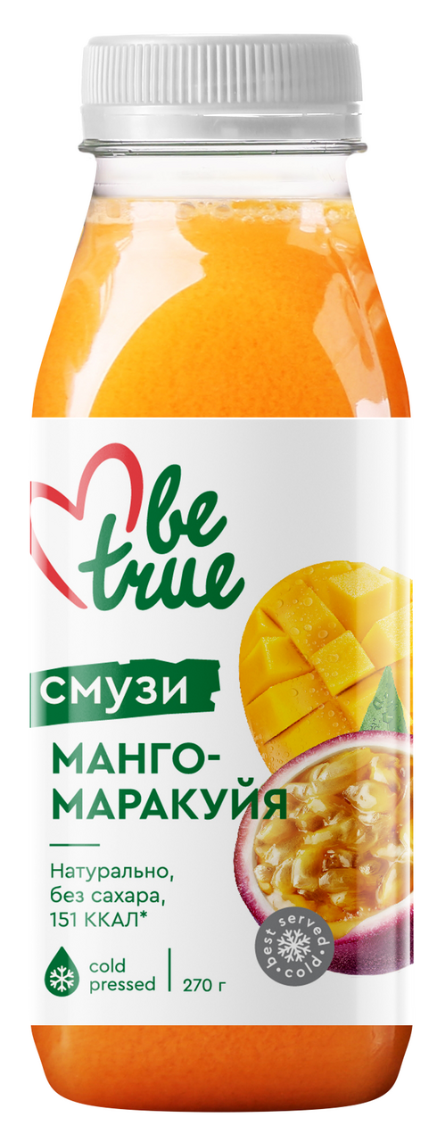 Смузи Be True Манго-Маракуйя, 270мл