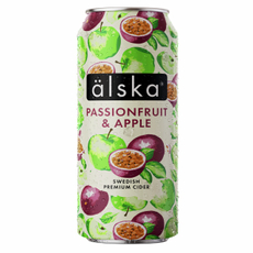 Сидр фруктовый Alska Яблоко-маракуйя, 0.44л