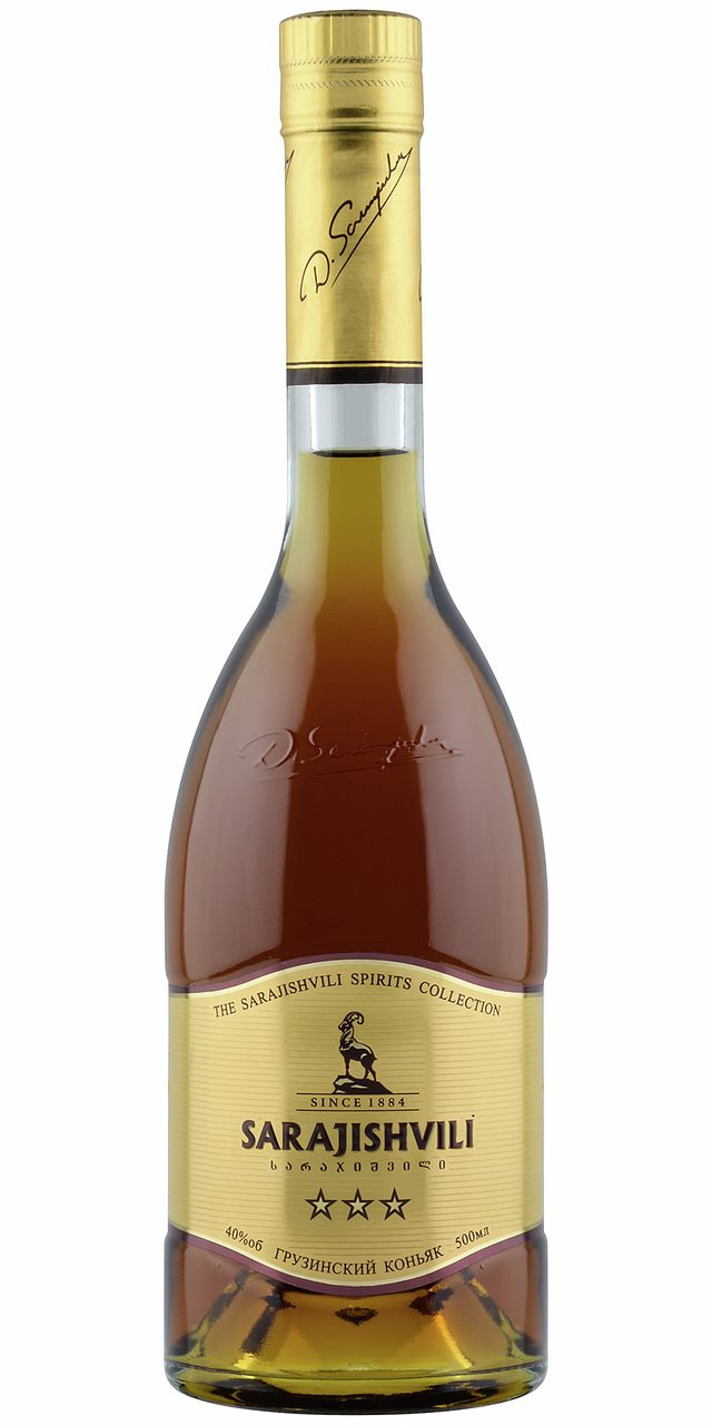 Изображение товара Коньяк Sarajishvili 3 звезды, 0.5л - прекрасно для праздника