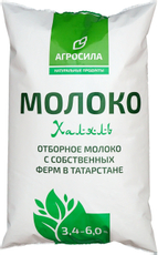 Молоко Агросила Халяль отборное 3.2-6%, 770г