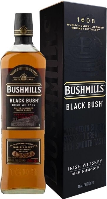 ВискиBushmillsBlackBushвподарочнойупаковке,0.7л