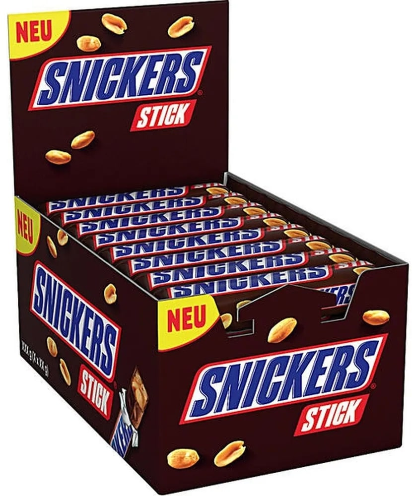 Батончик Snickers шоколадный, 20г x 32 шт купить с доставкой на дом, цены в  интернет-магазине