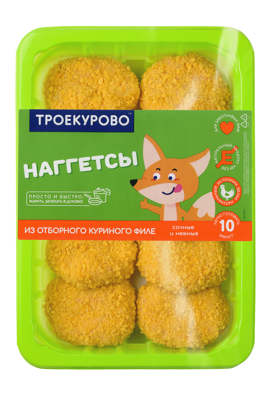 Наггетсы Троекурово куриные охлажденные, 350г