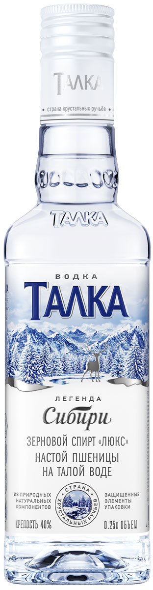 Изображение товара Водка Талка 0.25л