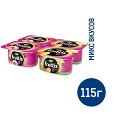 Йогуртный продукт Fruttis Вишневый пломбир/с грушей и ароматом ванили 8%, 115г