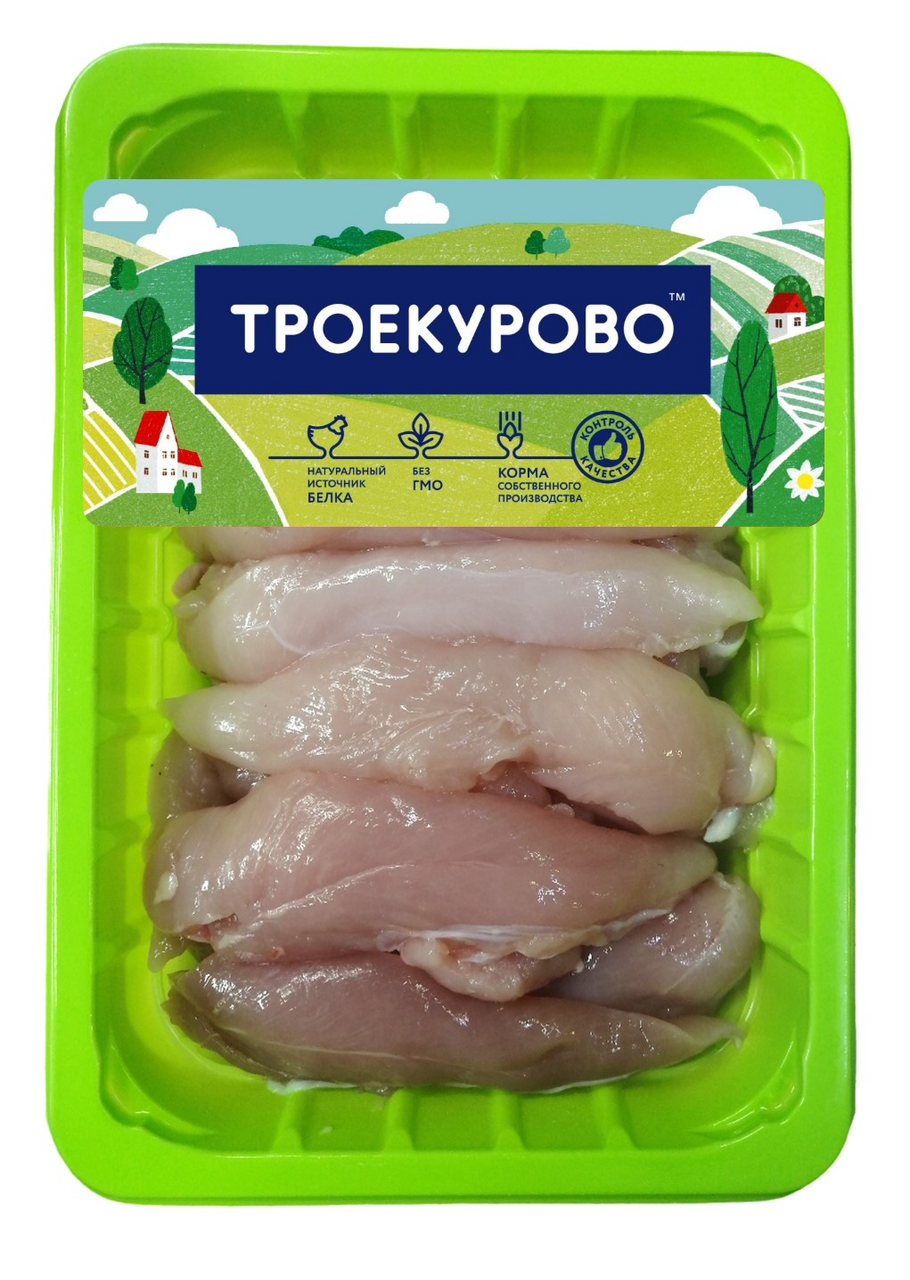 Филе цыпленка-бройлера Троекурово малое охлажденное, 450г