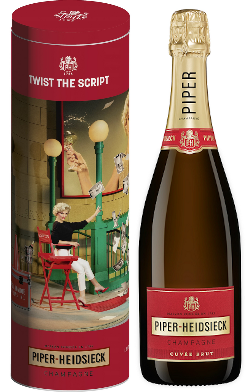 Вино игристое Шампань Piper Heidsieck белое брют в подарочной упаковке, 0.75л