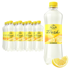 Вода Aqua Minerale Fresh с соком лимона негазированная, 500мл x 12 шт