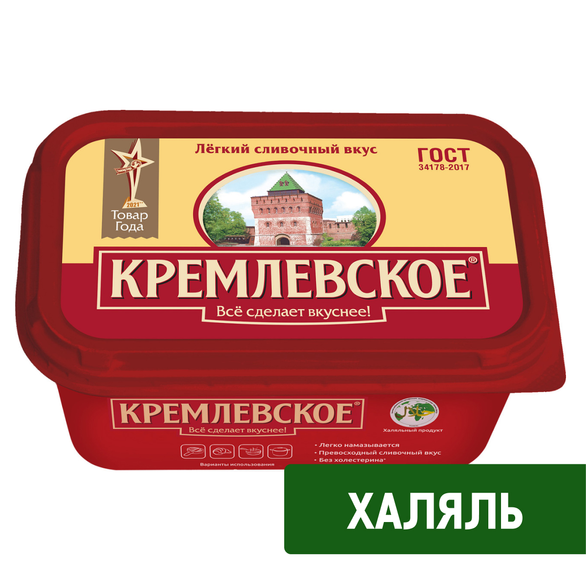 Спред Кремлевское растительно-жировой ГОСТ, 400г