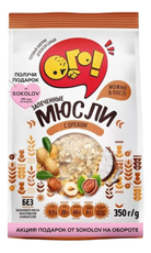Мюсли Ого! запеченные с орехом, 350г