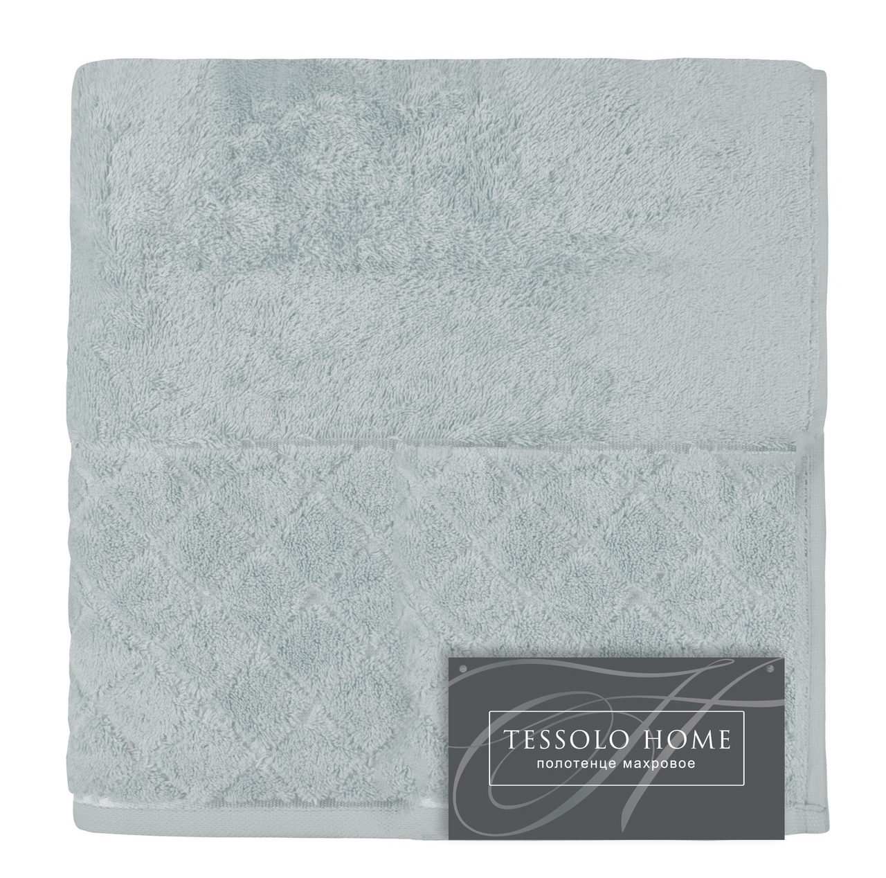 Полотенце Tessolo Home махровое миконос аква-голубое 550г, 50 x 90см