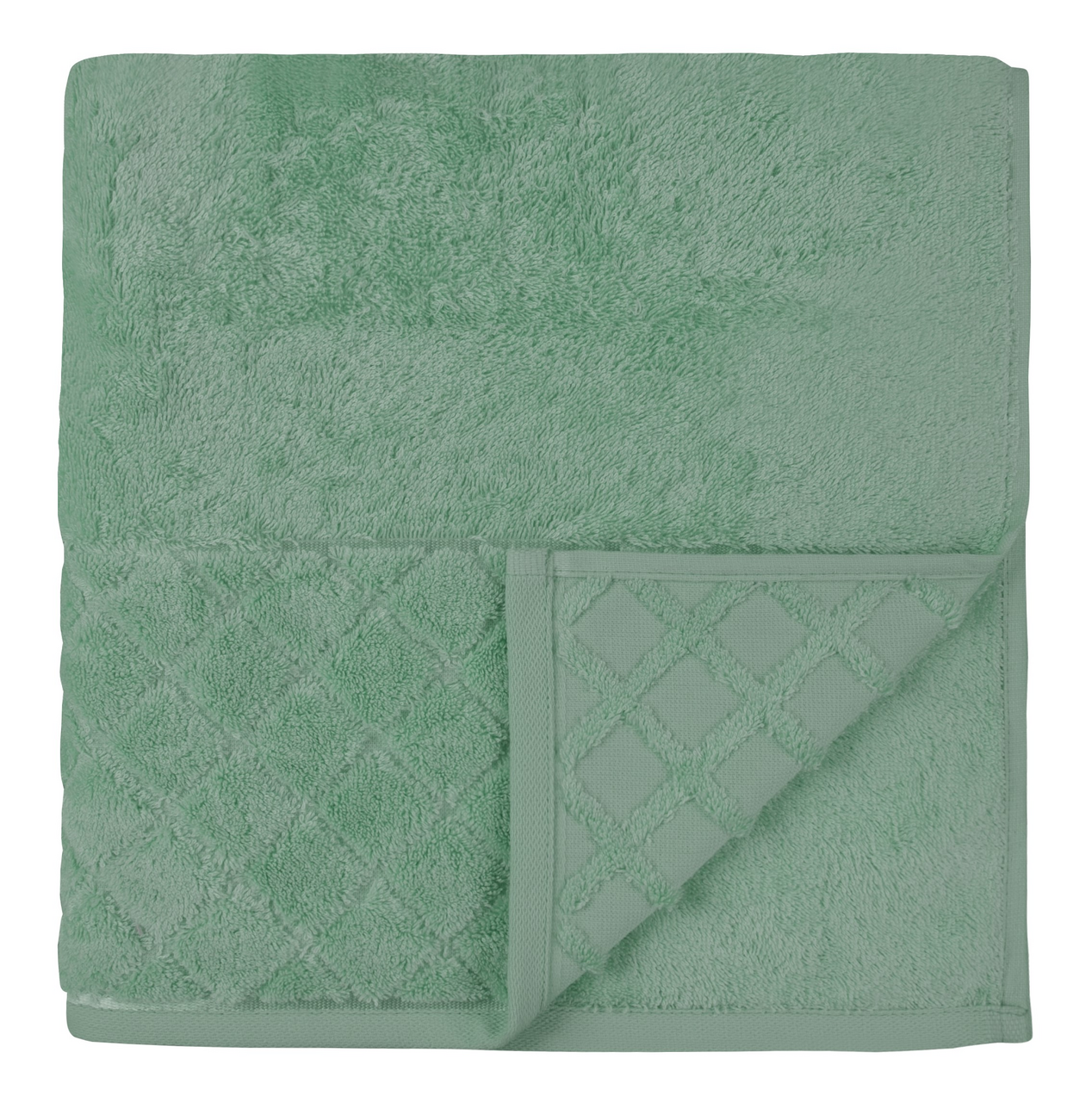 Полотенце Tessolo Home махровое миконос зеленое 550г, 70 x 140см