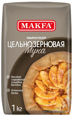 Мука Makfa пшеничная цельнозерновая, 1кг
