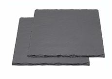 aro Блюдо сервировочное из сланца квадратное 2шт, 25см