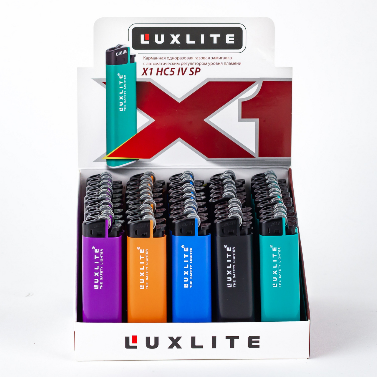 Зажигалка Luxlite кремниевая Xhf 8019/99, 15мл x 50 шт купить с доставкой  на дом, цены в интернет-магазине