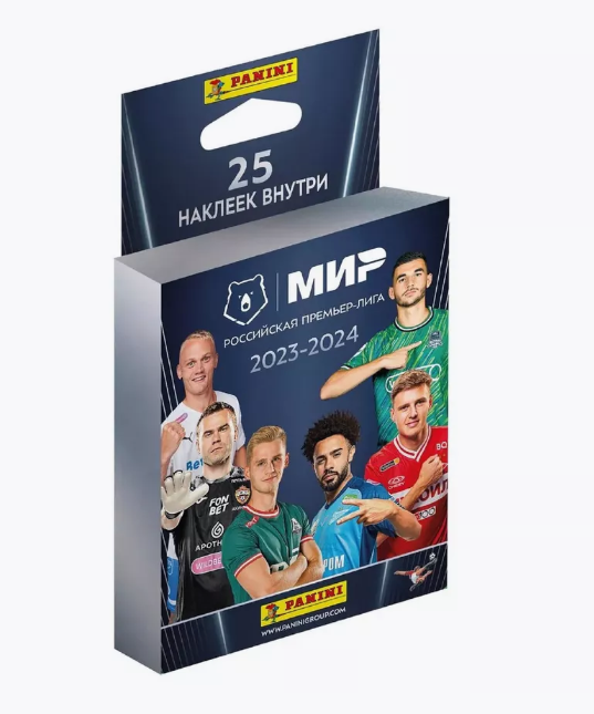 Изображение товара Наклейки Эко-блистер Panini РПЛ 2024-25 коллекционные футбольные наклейки