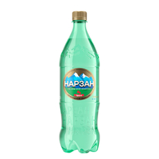 Вода Нарзан минеральная лечебно-столовая природной газации газированная, 1л