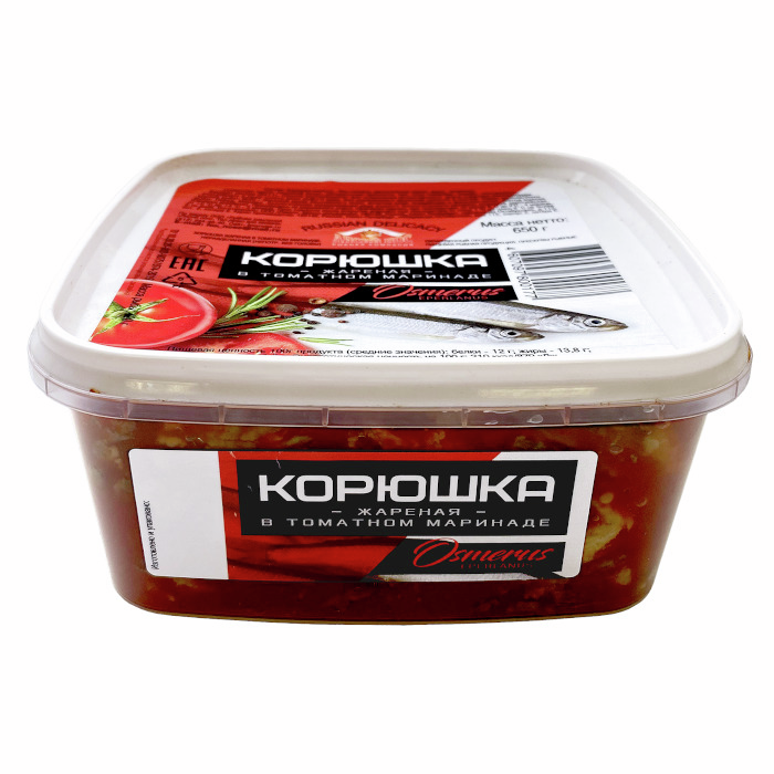 Корюшка Лисий Нос жареная в томатном маринаде, 650г купить с доставкой ...