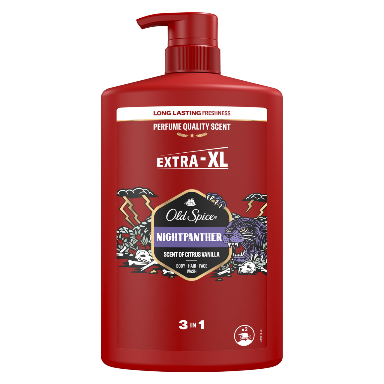 Изображение товара Гель для душа + шампунь мужской Old Spice Night Panther 3в1 c цитрусом и ванилью, 1л