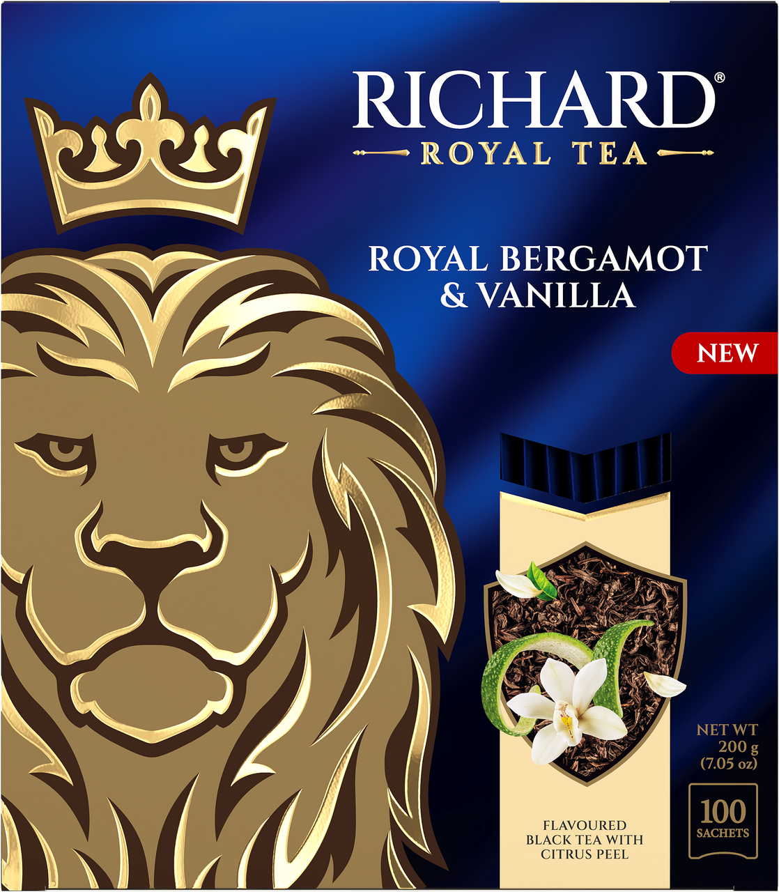 Изображение товара Чай черный Richard с бергамотом и цитрусом (2г x 100шт), 200г
