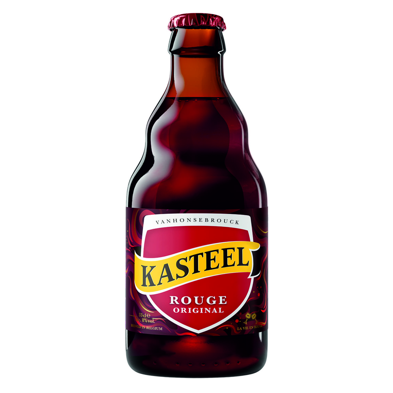 Изображение товара Напиток пивной Kasteel Van Honsebrouck Rougue вишневый темный, 0.33л