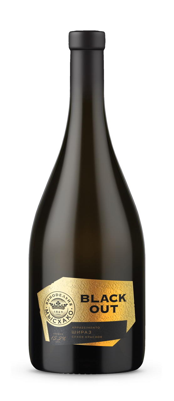 Изображение товара Мысхако Shiraz Black Out красное сухое вино 0.75л Кубань