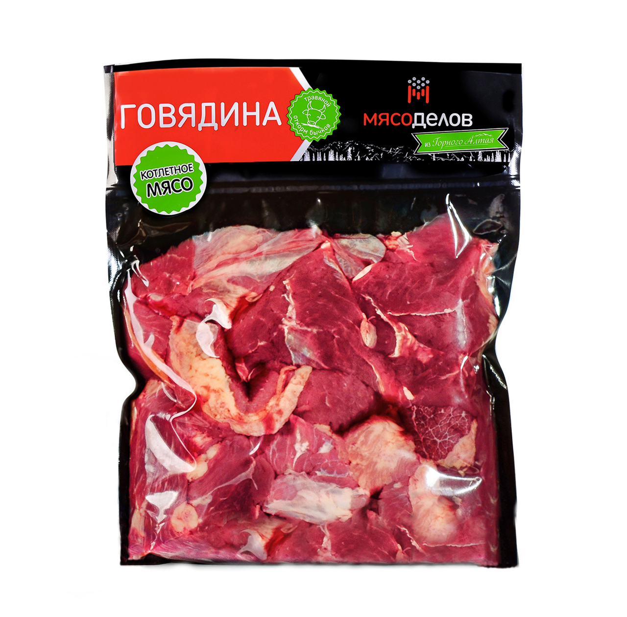 Тримминг говяжий Сибирская ПК без кости 80/20 охлажденный, ~1кг