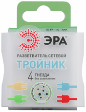 Тройник Эра SP-4-W 4 гнезда