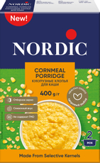 Хлопья кукурузные Nordic для каши, 400г