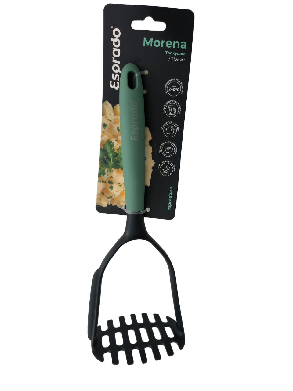 Изображение товара Толкушка Esprado Morena из нержавеющей стали для картофеля 23.6 см