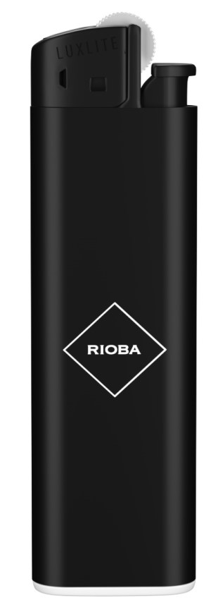 RIOBA Зажигалка черная кремниевая XHF 8019