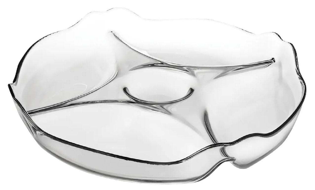 Изображение товара Стеклянная менажница Pasabahce Ptisserie 30см на 5 отделений, прозрачная