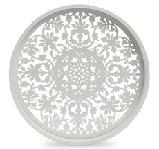 Поднос Domenik White Lace круглый, 30см