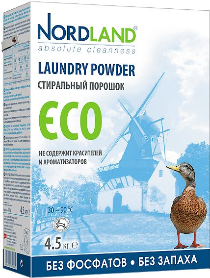 Стиральный порошок Nordland Eco, 4.5кг купить с доставкой на дом, цены ...