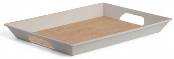 Изображение товара Поднос Domenik Real Bamboo 41x30 см из натурального бамбука для сервировки и декора